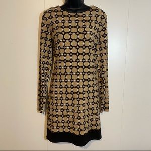 Beautiful Michael Kors color block long sleeve dress